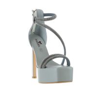 Tua by braccialini sandalo platform con strass da donna
