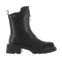 Tua by braccialini stivaletti in pelle con zip frontale da donna