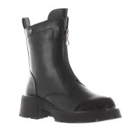 Tua by braccialini stivaletti in pelle con zip frontale da donna