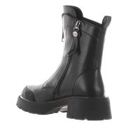 Tua by braccialini stivaletti in pelle con zip frontale da donna