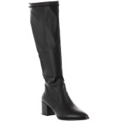 Uma parker stivale a punta in similpelle stretch da donna