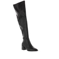 Uma parker stivale a punta in similpelle stretch da donna