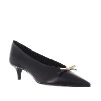 Unique décolleté a punta in pelle con fiocco da donna