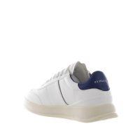 U.s. polo assn. sneaker in ecopelle con tallone a contrasto da uomo