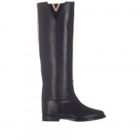 Via roma 15 stivale tubolare malibu in pelle da donna