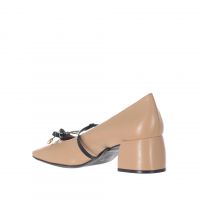 Vicenza ballerina in pelle con tacco e fiocco da donna