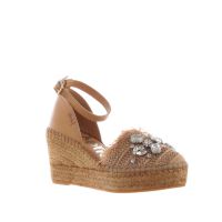 Vidorreta espadrillas sandalia cerrada in raffia da donna