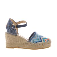 Vidorreta espadrillas sandalia traba in tessuto da donna