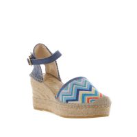 Vidorreta espadrillas sandalia traba in tessuto da donna