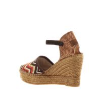 Vidorreta espadrillas sandalia traba in tessuto da donna