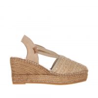 Vidorreta espadrillas valenciana elasticos in raffia da donna