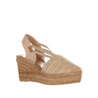 Vidorreta espadrillas valenciana elasticos in raffia da donna