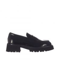 Vsl mocassino in pelle con mascherina da donna