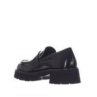 Vsl mocassino in pelle con mascherina da donna