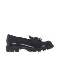 Vsl mocassino in pelle con nappine da donna