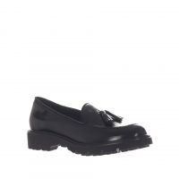 Vsl mocassino in pelle con nappine da donna