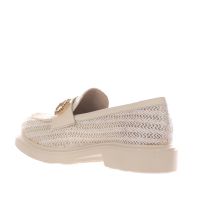 Vsl mocassino in rafia con accessorio da donna