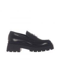 Vsl mocassino platform in pelle con mascherina da donna