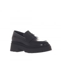 Vsl mocassino platform in pelle con mascherina da donna