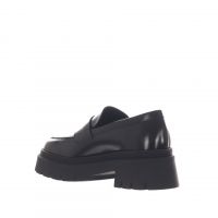 Vsl mocassino platform in pelle con mascherina da donna
