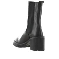 Vsl stivaletto in pelle con tacco midi da donna
