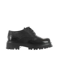 Vsl stringata in pelle brogue da donna