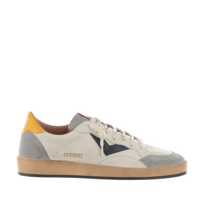Sneaker in pelle effetto vintage