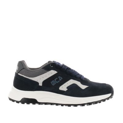 Sneaker in camoscio e mesh