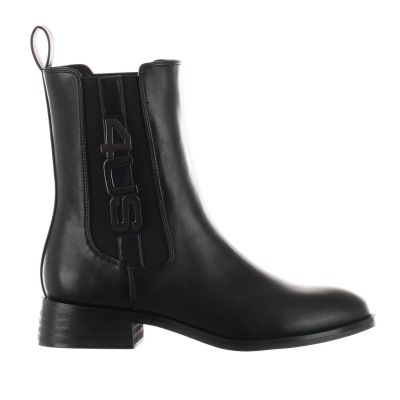 Stivaletto beatles in pelle con logo