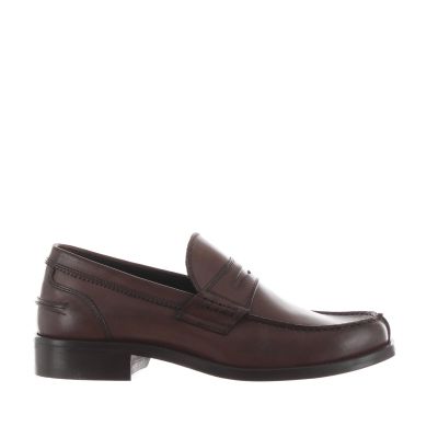 Mocassino in pelle con mascherina