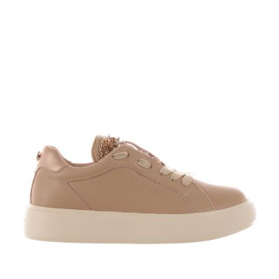 Sneaker in pelle con pietre