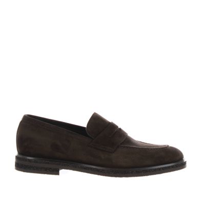 Mocassino con mascherina in suede