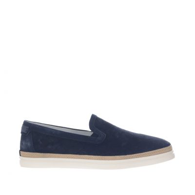 Slip on in suede motivo intrecciato