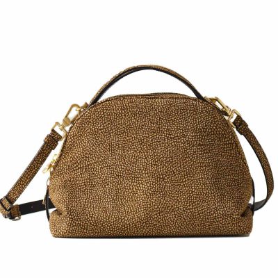 Borsa a mano sexy large in camoscio