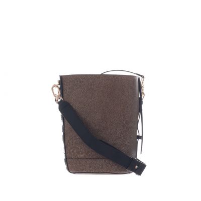 Borsa a secchiello in pelle