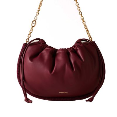 Borsa a spalla coquille hobo medium in pelle