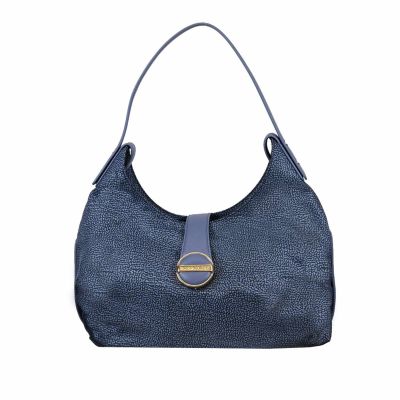 Borsa hobo medium in nylon e pelle