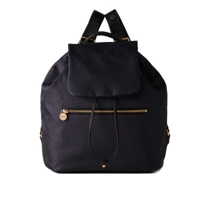 Zaino eco line medium in nylon riciclato e pelle