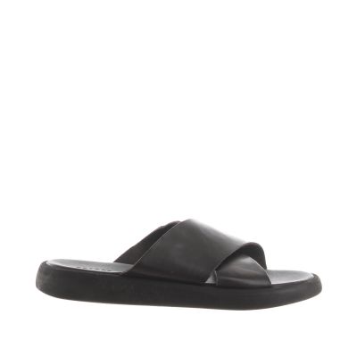 Sandalo finn in pelle con fasce incrociate
