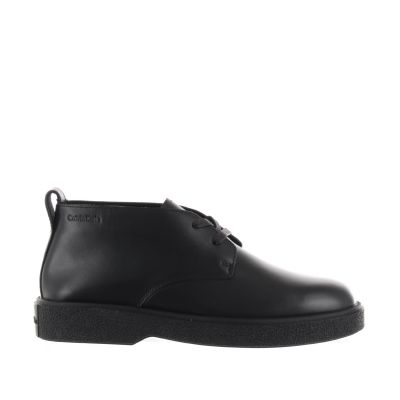 Polacchino text rubber in pelle 