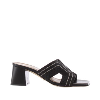Sabot in nappa e corda lurex