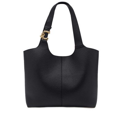 Borsa a spalla c-easy in pelle  con grana