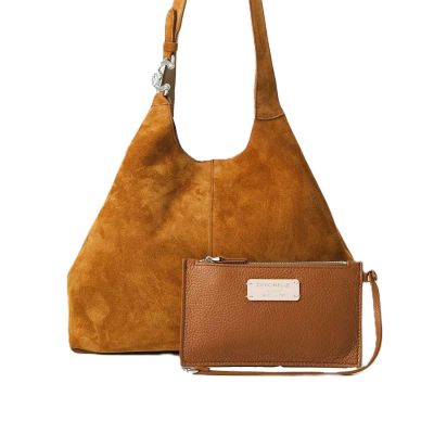Borsa a spalla c-easy large in camoscio