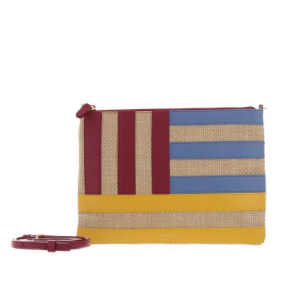 Crossbody best aveiro patchwork in paglia e pelle