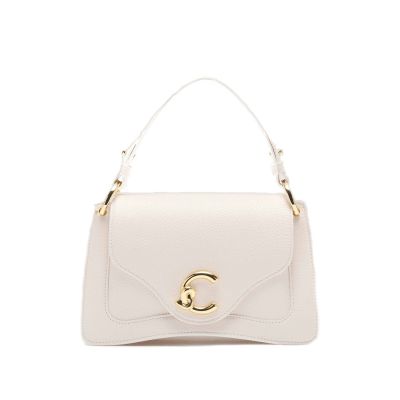 Handbag c-me small in pelle con grana