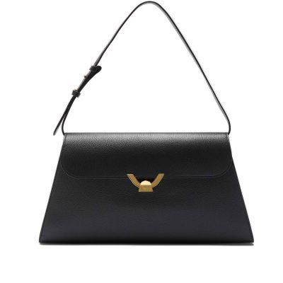 Handbag dew in pelle con grana