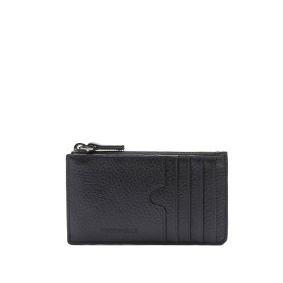 Porta carte man collection in pelle con grana