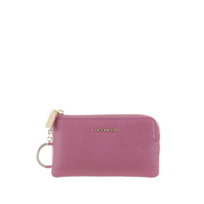 Portafogli metallic soft con anello portachiavi