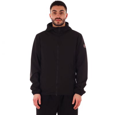 Giacca in softshell con cappuccio