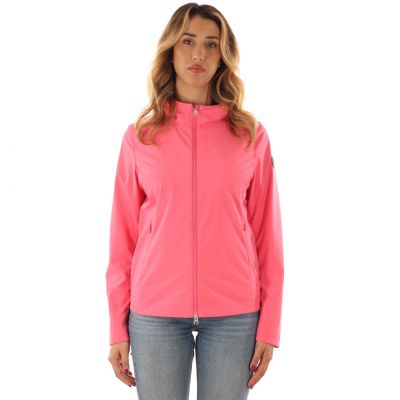 Giacca in softshell con cappuccio